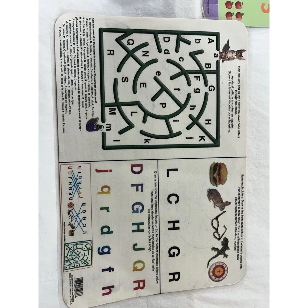Lot of Educational Flash Cards Colors Animals Shapes Counting Mats Kids Learning
